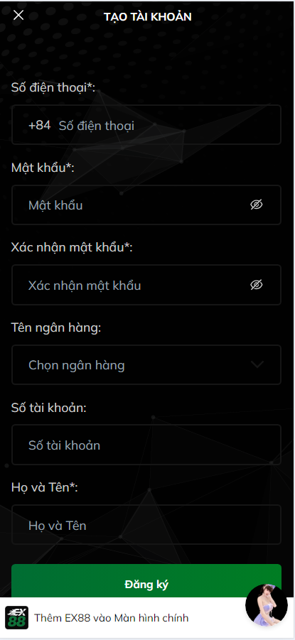 Hướng Dẫn Đăng Ký EX88